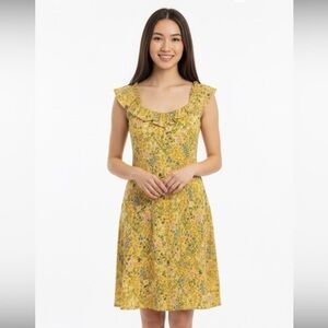 Old Navy Yellow Sundress Sleeveless Flutter Scoop size XLarge